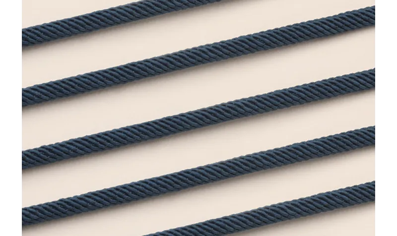 Cordón retorcido trenzado 4mm Color Azul marino