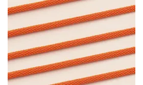 Cordón retorcido trenzado 4mm Color Naranja / Hilos y Cordones, Algodón / Símil