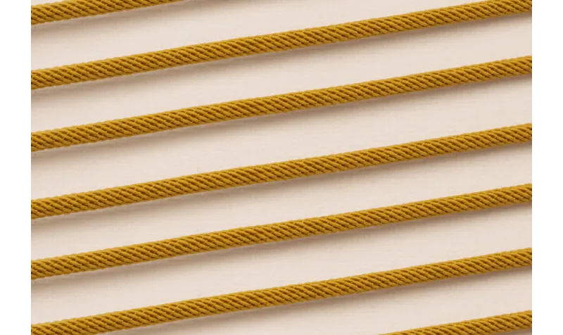 Cordón retorcido trenzado 3mm Mostaza