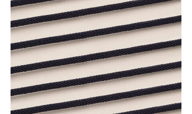 Cordón retorcido trenzado 3mm Azul Oscuro