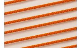 Cordón retorcido trenzado 3mm Naranja / Hilos y Cordones, Algodón / Símil