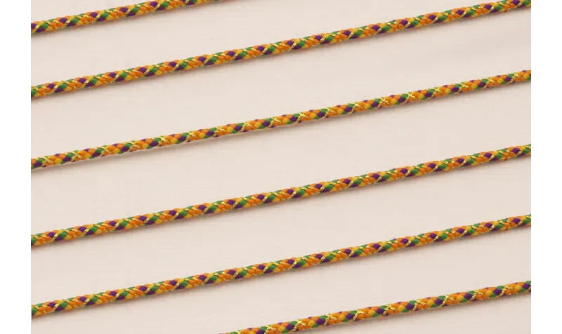 Driza 2mm Hilo Metálico Naranja y verde Driza 2mm Hilo Metálico Naranja y verde