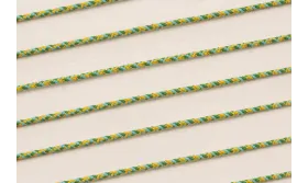 Driza 2mm Hilo Metálico Verde y Turquesa / Hilos y Cordones, Algodón / Símil