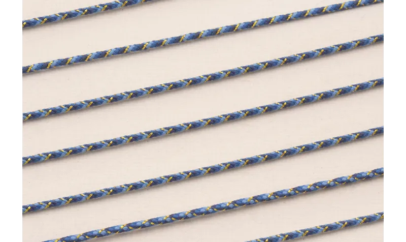 Driza 2mm Hilo Metálico Colores Azules / Hilos y Cordones, Algodón / Símil