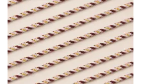 Driza 2mm Hilo Metálico  Rosa, Marrón y Blanco / Hilos y Cordones, Algodón / Símil