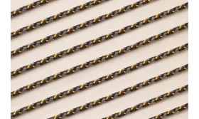 Driza 2mm Hilo Metálico Marrón, Gris y Dorado / Hilos y Cordones, Algodón / Símil