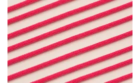 Cordón retorcido trenzado 3mm color Fuxia / Hilos y Cordones, Algodón / Símil