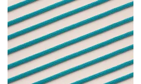 Cordón retorcido trenzado 3mm color Turquesa / Hilos y Cordones, Algodón / Símil