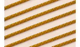 Cordón de 3mm color Pistacho con hilo dorado / Hilos y Cordones, Algodón / Símil