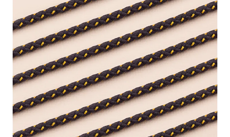Cordón de 3mm Azul petróleo con hilo dorado / Hilos y Cordones, Algodón / Símil