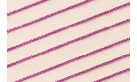 Cordón de 1,5mm con Hilo Dorado Color Morado / Hilos y Cordones, Algodón / Símil