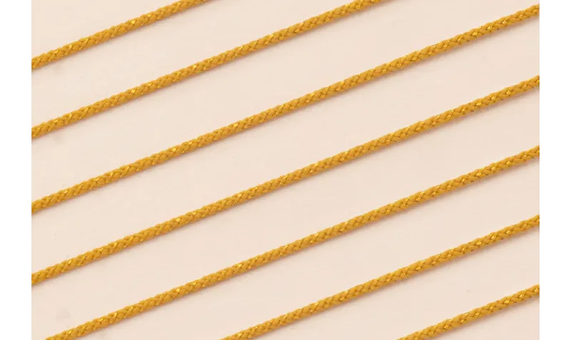 Cordón de 1,5mm con Hilo Dorado Color Mostaza / Hilos y Cordones, Algodón / Símil