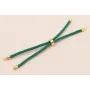Cordón de 3mm Preparado para Pulsera verde Botella / Hilos y Cordones, Algodón / Símil
