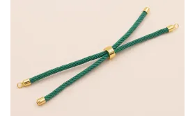 Cordón de 3mm Preparado para Pulsera verde Botella / Hilos y Cordones, Algodón / Símil