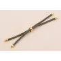 Cordón de 3mm Preparado para Pulsera Gris Piedra / Hilos y Cordones, Algodón / Símil