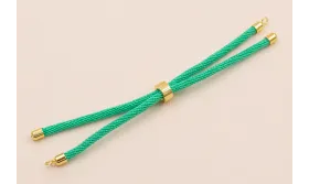 Cordón de 3mm Preparado para Pulsera Turquesa / Hilos y Cordones, Algodón / Símil