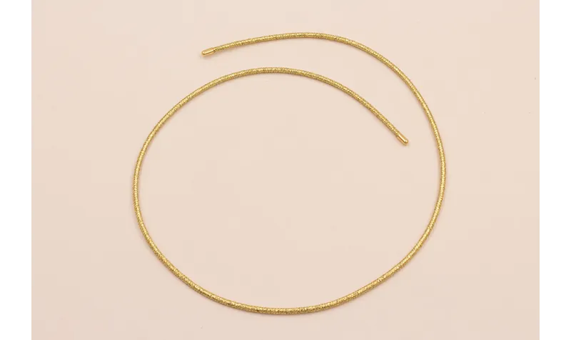 Cordón de 2mm Magnético Dorado 51 cms / Hilos y Cordones, Algodón / Símil