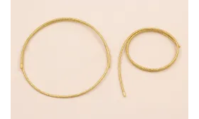 Cordón de 2mm Magnético Dorado 51 cms / Hilos y Cordones, Algodón / Símil