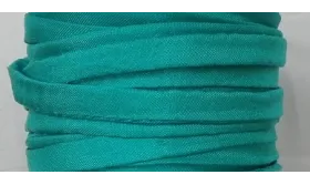 Cinta de seda Natural cosida 5-7mm Tuquesa / Hilos y Cordones, Hilo de seda