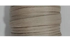 Cinta de seda Natural cosida 5-7mm gris claro / Hilos y Cordones, Hilo de seda