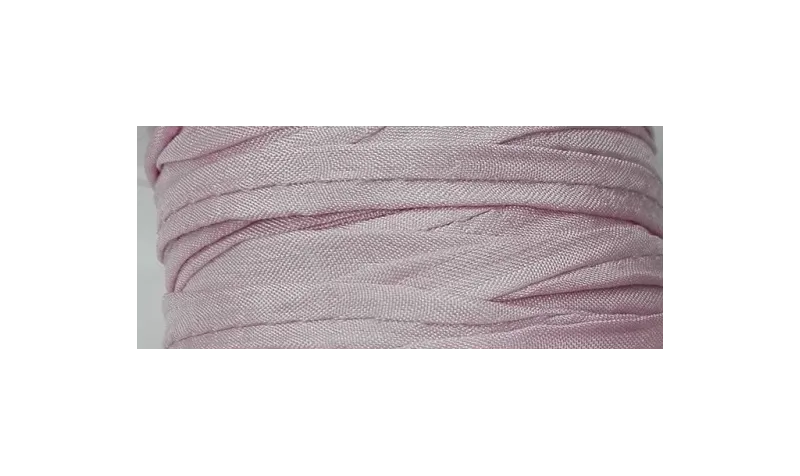 Cinta de seda Natural cosida 5-7mm lila / Hilos y Cordones, Hilo de seda