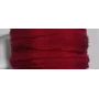 Cinta de seda Natural cosida 5-7mm Granate / Hilos y Cordones, Hilo de seda