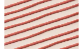 Cordón de SEDA 3mm relleno color Salmón / Hilos y Cordones, Hilo de seda