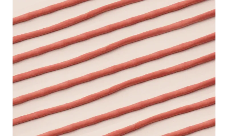 Cordón de SEDA 3mm relleno color Salmón / Hilos y Cordones, Hilo de seda