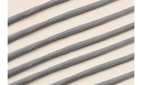 Cordón de SEDA 3mm relleno color Gris Azulado / Hilos y Cordones, Hilo de seda