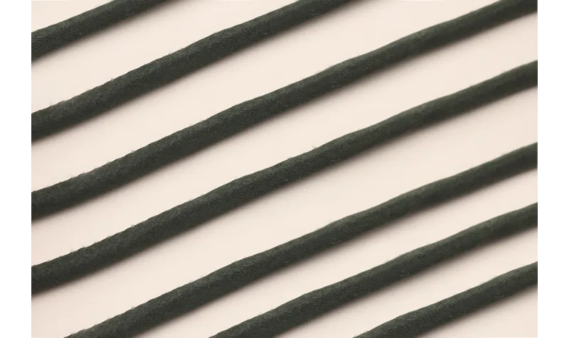 Cordón de SEDA 3mm relleno color Verde Inglés / Hilos y Cordones, Hilo de seda