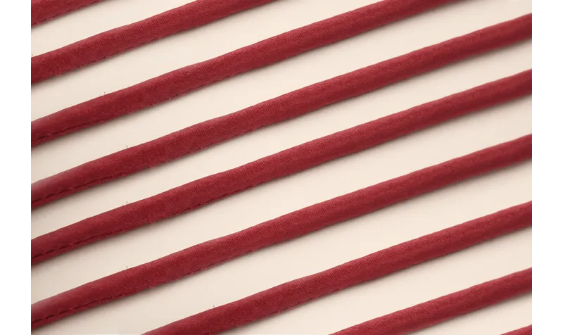 Cordón de SEDA 3mm relleno color Granate / Hilos y Cordones, Hilo de seda