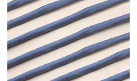 Cordón de SEDA 3mm relleno color Azul Petroleo / Hilos y Cordones, Hilo de seda