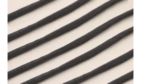 Cordón de SEDA 3mm relleno color Gris Oscuro / Hilos y Cordones, Hilo de seda