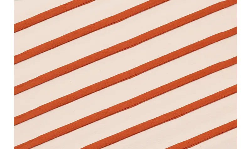 Cinta de seda Natural cosida 5-7mm Teja / Hilos y Cordones, Hilo de seda