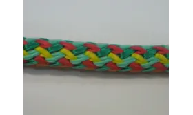 Cordón trenzado multicolor de 10mm Mezcla 4 / Hilos y Cordones, Cordón trenzado algodón