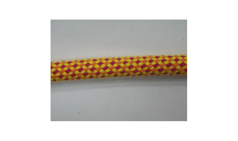 Cordón trenzado mecla amarillo, naranja, rojo / Hilos y Cordones, Cordón trenzado algodón