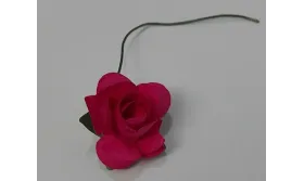 Flor Papel 2cms diámetro Fuxia / Complementos de Pelo