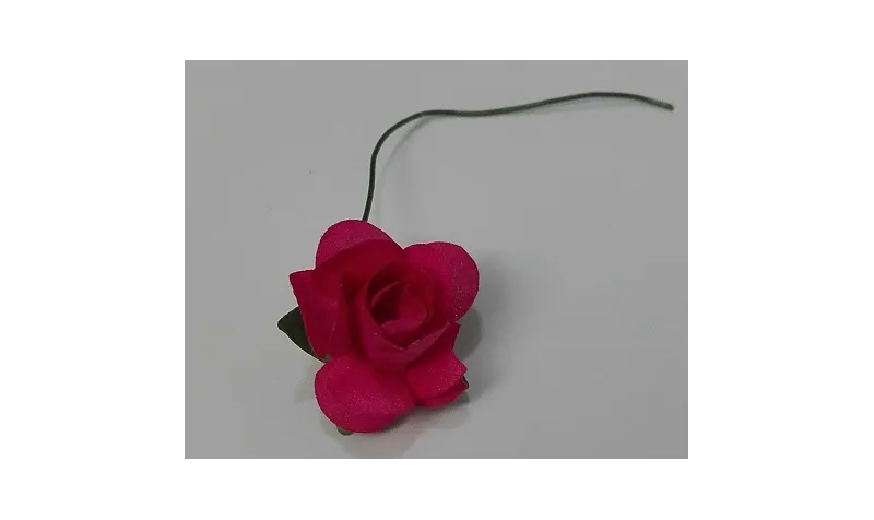 Flor Papel 2cms diámetro Fuxia / Complementos de Pelo