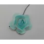 Flor Papel 2cms diámetro Azul Claro / Complementos de Pelo