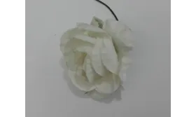 Flor Papel 3cms diámetro Blanca / Complementos de Pelo