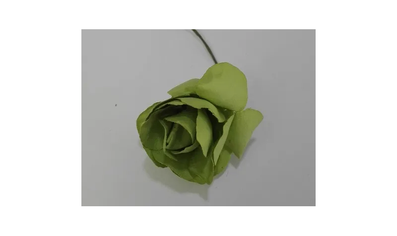 Flor Papel 3cms diámetro Verde / Complementos de Pelo