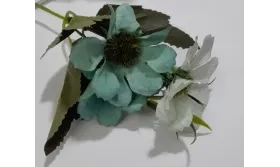 Ramillete flores 4 a 5cms diametro Verdes / Complementos de Pelo