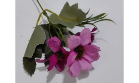 Ramillete flores 4 a 5cms diametro Rosa Fuerte / Complementos de Pelo