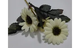 Ramilete Margaritas 4 a 5cms diámetro Beige / Complementos de Pelo