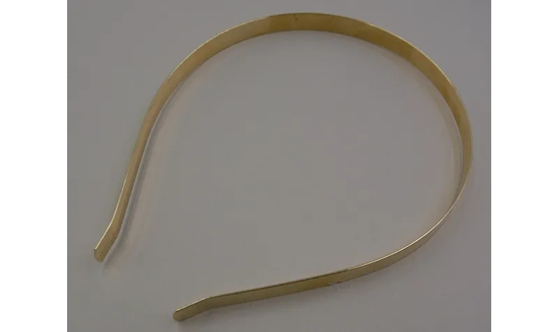 Diadema de 9mm de ancho Dorada / Complementos de Pelo