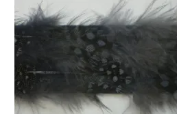 Tira de Plumas 35mm ancho- Morado / Cuentas y Plumas