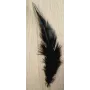 Pluma teñida Negra 100-130mm / Cuentas y Plumas