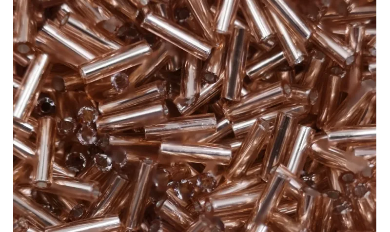 10 gramos Canutillo 6mm  cobrizo / Abalorio pulseras y Collares