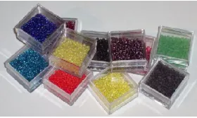 10 gramos de Abalorio Azul Opaco / Abalorio pulseras y Collares