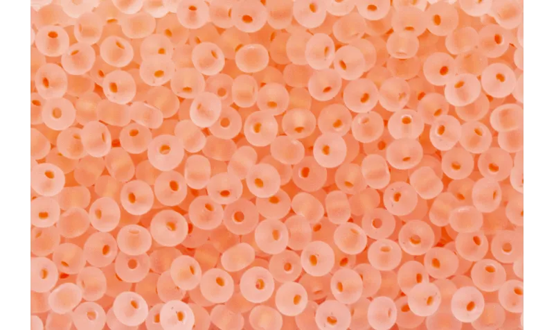 10 gramos Abalorio Coral Fluor trans 3mm / Abalorio pulseras y Collares